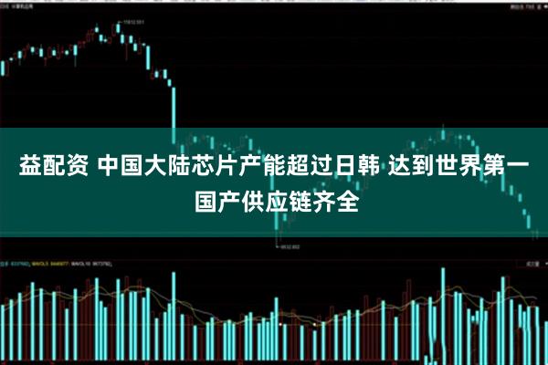 益配资 中国大陆芯片产能超过日韩 达到世界第一 国产供应链齐全