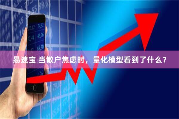 易速宝 当散户焦虑时，量化模型看到了什么？